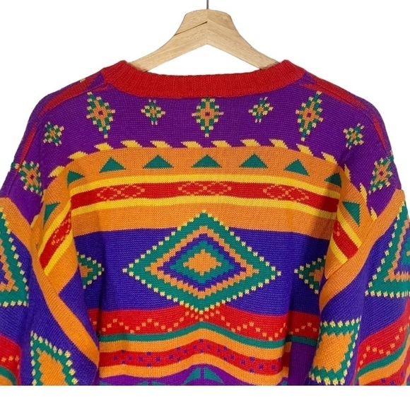 Vintage Meister Retro Southwestern Sweater Size Large - Picture 5 of 7